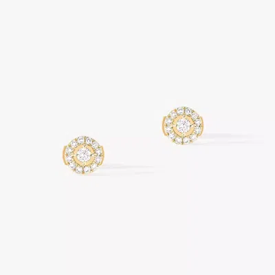 Messika Women's Joy Round Diamonds Sm Earrings In Yellow Gold