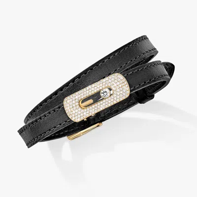 Messika Women's My Move Configurable Bracelet In Yellow Gold/black