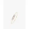 Messika Cares Pavé 18ct Rose-gold And 0.26ct Diamond Cord Bracelet In Pink Gold