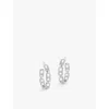 Messika Womens White Gold Move Link 18ct Rose-gold And 0.86ct Diamond Earrings