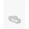 Messika Womens White Gold Move Link Solitaire 18ct Yellow-gold And 0.80ct Diamond Ring In White Gold