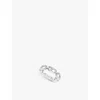 MESSIKA MOVE LINK MULTI 18CT YELLOW-GOLD AND 0.09CT DIAMOND RING WHITE GOLD