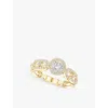 Messika Womens Yellow Gold Move Link Solitaire 18ct Yellow-gold And 0.80ct Diamond Ring
