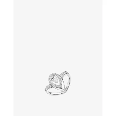Messika Womens Fiery 0.30ct 18ct Gold And 0.63ct Diamond Ring White In Metallic