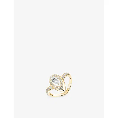 Messika Womens Fiery 0.30ct 18ct Gold And 0.63ct Diamond Ring Yellow