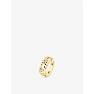 Messika Womens  Move Classique 18ct Gold And 0.24ct Diamond Ring In Yellow