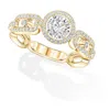 Messika Womens  Move Link 18ct Rose-gold And 0.30ct Brilliant-cut Diamond Ring In Yellow Gold