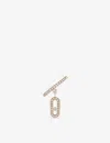 Messika Move Uno 18ct Rose-gold And Diamond Earring In Rose Gold