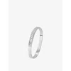 Messika Womens  Move Noa 18ct White-gold And 1.18ct Pavé-diamond Bangle In White Gold
