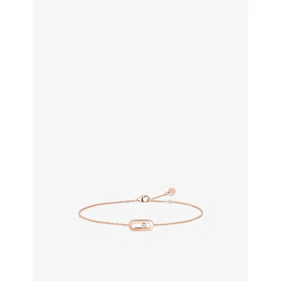 Messika Womens Pink  Cares 18ct Gold And 0.01ct Diamond Bracelet
