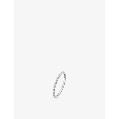 Messika Womens White Gatsby Small Wedding 18ct Gold And 0.26ct Diamond Ring In Metallic