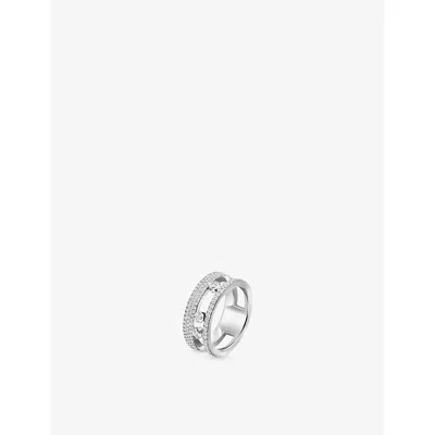 Messika Womens White Move Romane Pave 18ct Gold And 0.68ct Diamond Ring