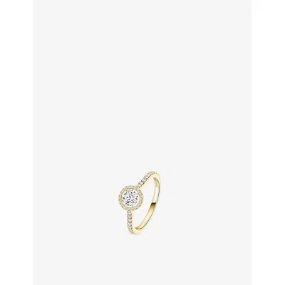 Messika Womens Yellow Jjoy 0.40ct 18ct Gold And 0.75ct Diamond Ring