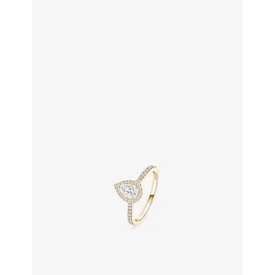 Messika Womens Yellow Joy 0.25ct 18ct Gold And 0.45ct Diamond Ring