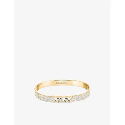 Messika Move Noa Pavé Diamond Bracelet In Yellow Gold