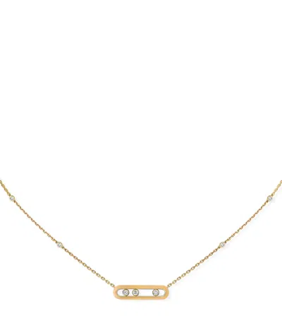 Messika Yellow Gold And Diamond Baby Move Classique Necklace