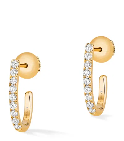 Messika Yellow Gold And Diamond Gatsby Earrings