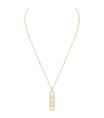 Messika Yellow Gold And Diamond Move 10th Birthday Necklace