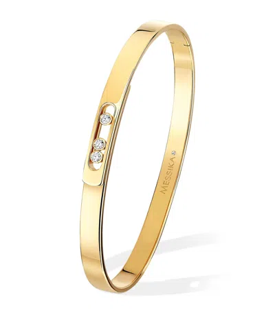 Messika Yellow Gold And Diamond Move Noa Bangle