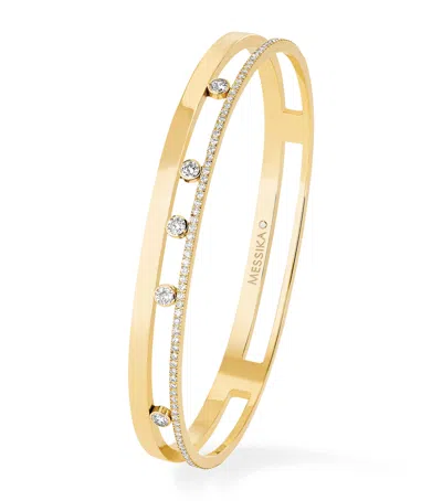 Messika Yellow Gold And Diamond Move Romane Bangle