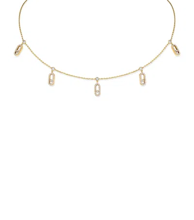 Messika Yellow Gold And Diamond Move Uno Necklace