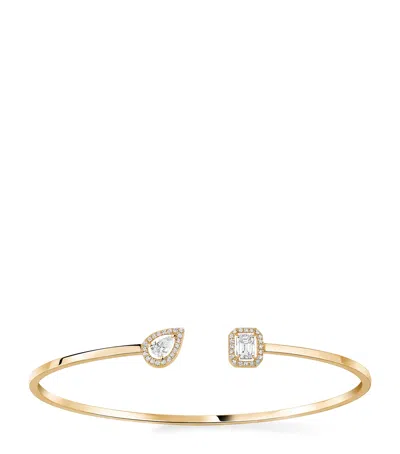 Messika Yellow Gold And Diamond My Twin Bangle
