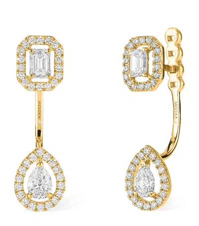 Messika Yellow Gold And Diamond My Twin Earrings