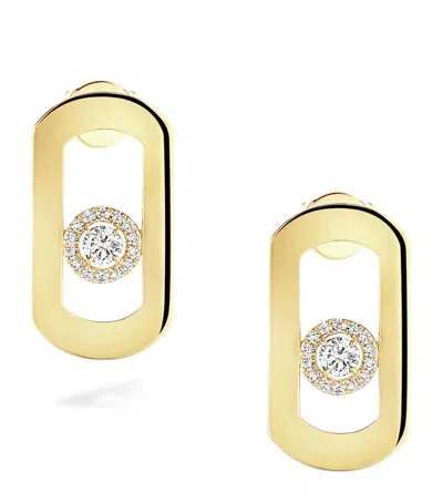 Messika Yellow Gold And Diamond So Move Earrings