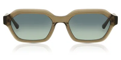 Messy Weekend Anthony Bottle Green Women's Sunglasses Green Size 54
