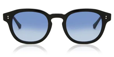 Messy Weekend Bille Black Gradient Blue Men's Sunglasses Black Size 49