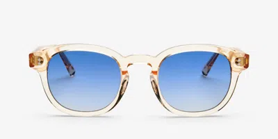 Messy Weekend Bille Champagne Gradient Blue Men's Sunglasses Yellow Size 49