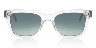 Messy Weekend Dean Crystal Green Women's Sunglasses Clear Size 52 In Transparent