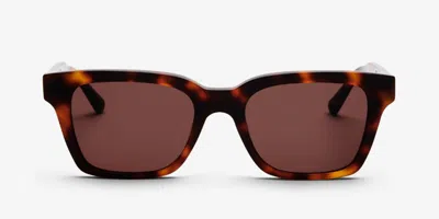Messy Weekend Dean Tortoise Brown Women's Sunglasses Tortoiseshell Size 52