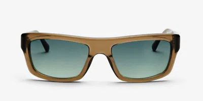 Messy Weekend Dennis Bottle Green Men's Sunglasses Brown Size 58