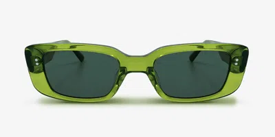 Messy Weekend Grace Green Crystal Green Women's Sunglasses Green Size 52