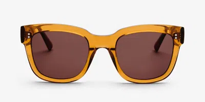 Messy Weekend Liv Brown Brown Women's Sunglasses Orange Size 51
