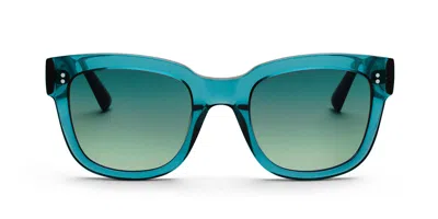 Messy Weekend Liv Turquoise Green Women's Sunglasses Blue Size 51