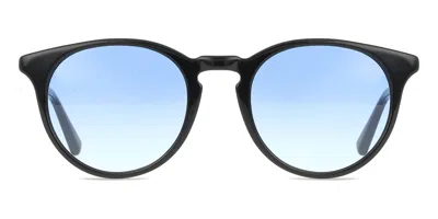 Messy Weekend New Depp Black Gradient Blue Men's Sunglasses Black Size 51