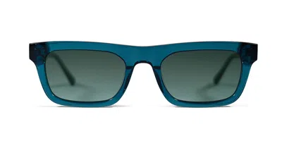 Messy Weekend New Dylan Turquoise Green Men's Sunglasses Blue Size 52