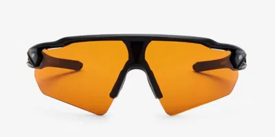 Messy Weekend Rapid Black Orange Men's Sunglasses Black Size 55