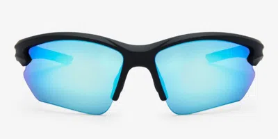 Messy Weekend Rate Polarized Black Blue Polarized Men's Sunglasses Black Size 69