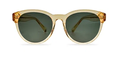 Messy Weekend Rita Champagne Green Women's Sunglasses Yellow Size 54