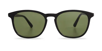 Messy Weekend Sean Black Green Men's Sunglasses Black Size 55