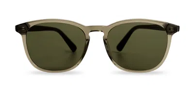 Messy Weekend Sean Bottle Green Men's Sunglasses Brown Size 55