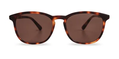 Messy Weekend Sean Tortoise Brown Men's Sunglasses Tortoiseshell Size 55