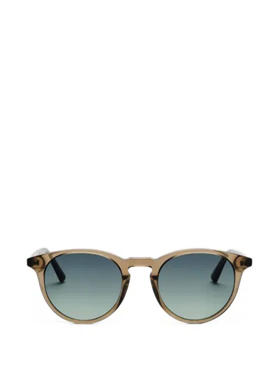 Messyweekend Depp Round-frame Sunglasses In Brown