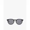 Messyweekend New Depp Round-frame Acetate Sunglasses In Black/grey