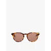 Messyweekend New Depp Round-frame Acetate Sunglasses In Tortoise/brown