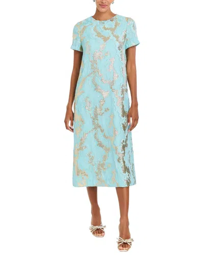 Mestiza New York Adria Shift Midi Dress In Green