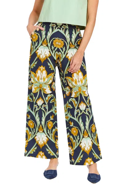 Mestiza New York Antonella Pants In Navy Gold In Blue
